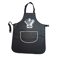 100% Polyester Knitted Barber Apron Laminated with PU