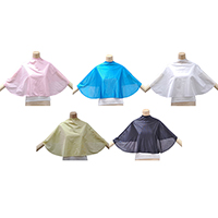Ladies 100% Polyester Knitted Comb-out and Make-up Cape